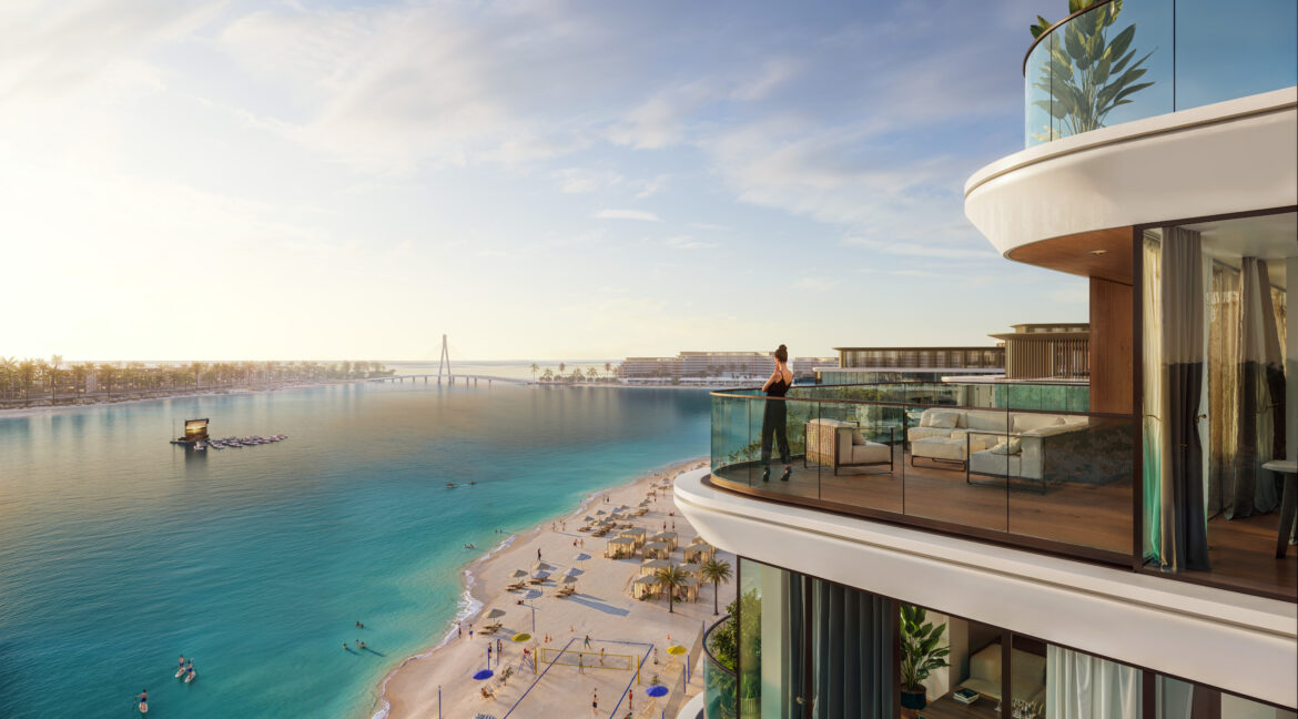 Balcony sea water lagoon view