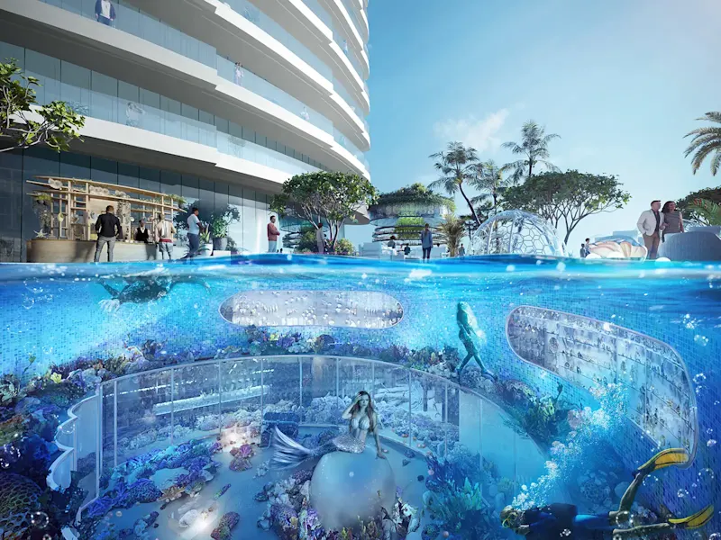 Blue Pearl Tower'ta inci müzesi