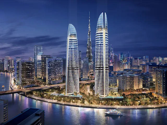 Dubai Kanalı kenarında lüks konut kulesi - Blue Pearl Tower Blue Pearl Tower