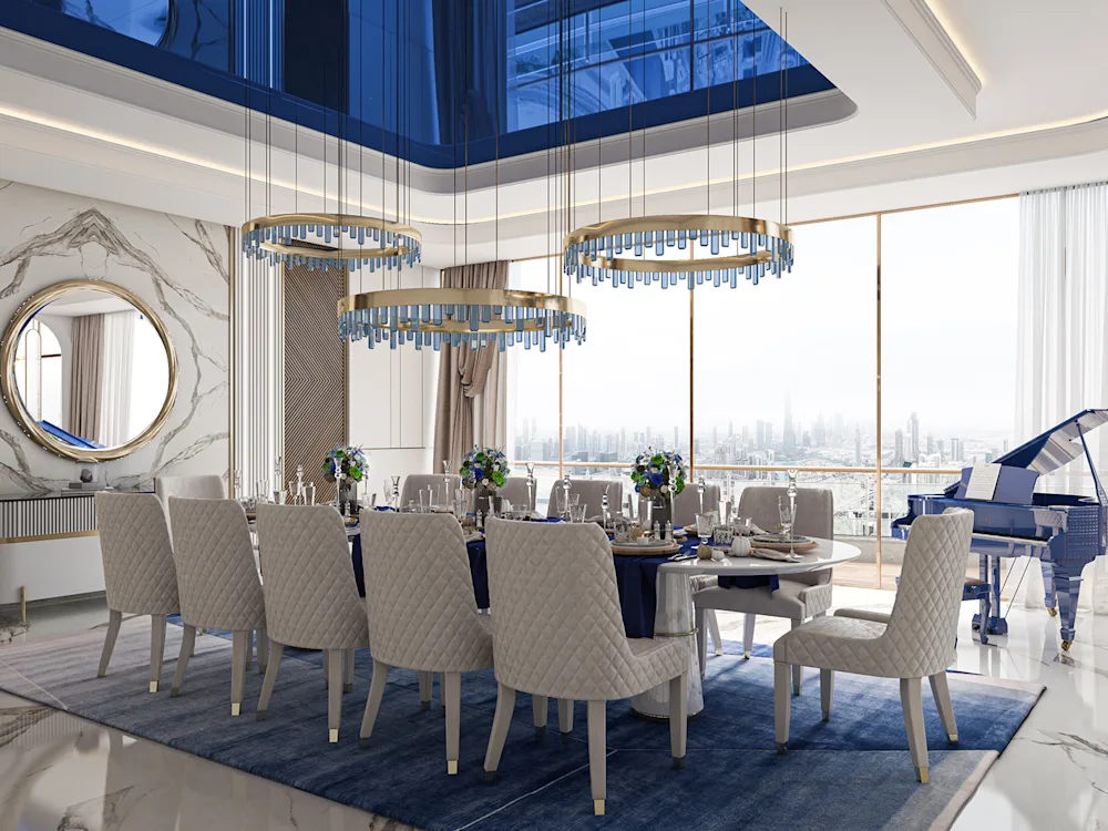 Blue Topaz Tower'de iç tasarım