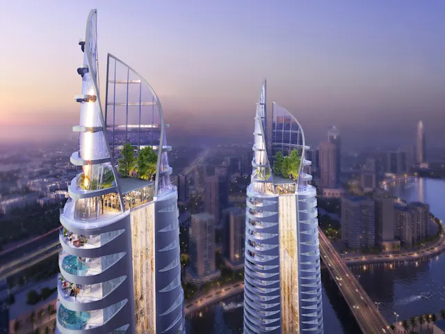Business Bay’de Dubai Kanalı kenarında konut kulesi - Blue Topaz Tower Blue Topaz Tower