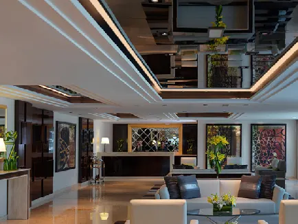 Business Bay’de kanal kenarında otel konseptli dairelerin lobisi - Canal View Apartments Canal View Apartments