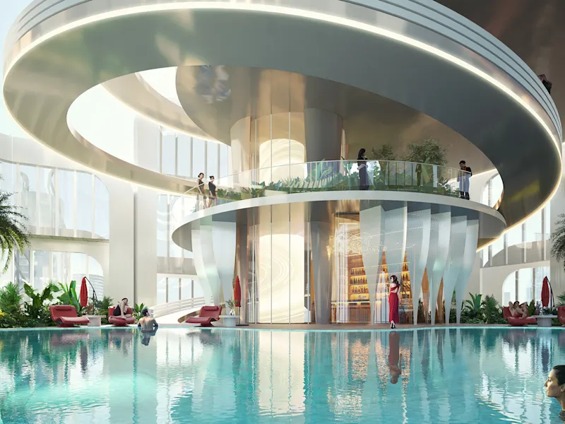 Energy Tower'da kapalı havuz