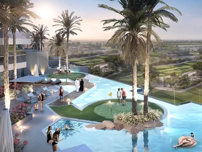 Golf View Apartments'te adalarda golf