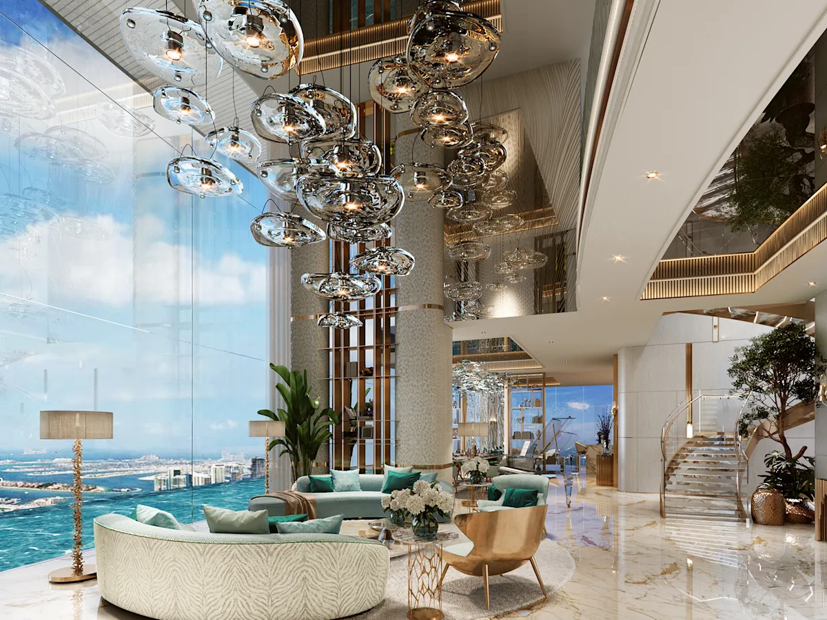 Deniz kıyısındaki Harbour Bay Tower kulesi