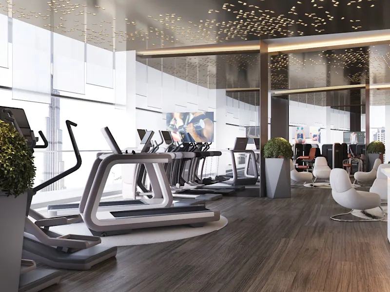 Hollywood Towers'ta spor salonu