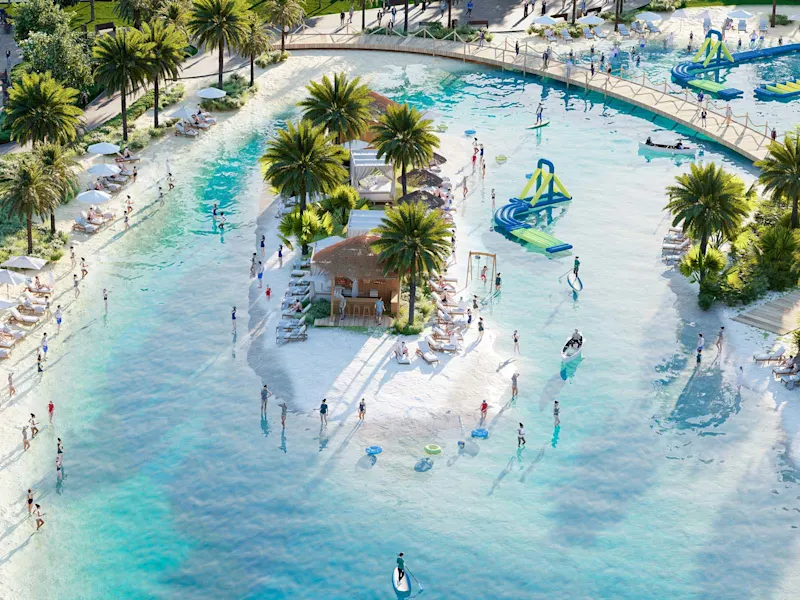 Lagoon View Apartments'da dalga havuzu