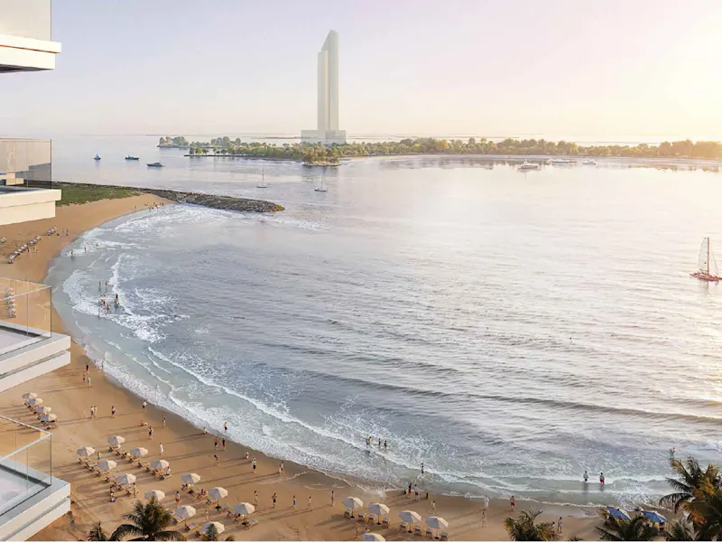 Marjan Beach Apartments'da özel plaj