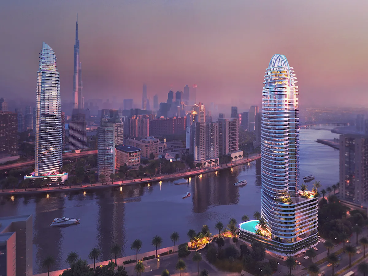 Business Bay'de Dubai Canal kıyısında lüks konut kulesi - Opal Tower