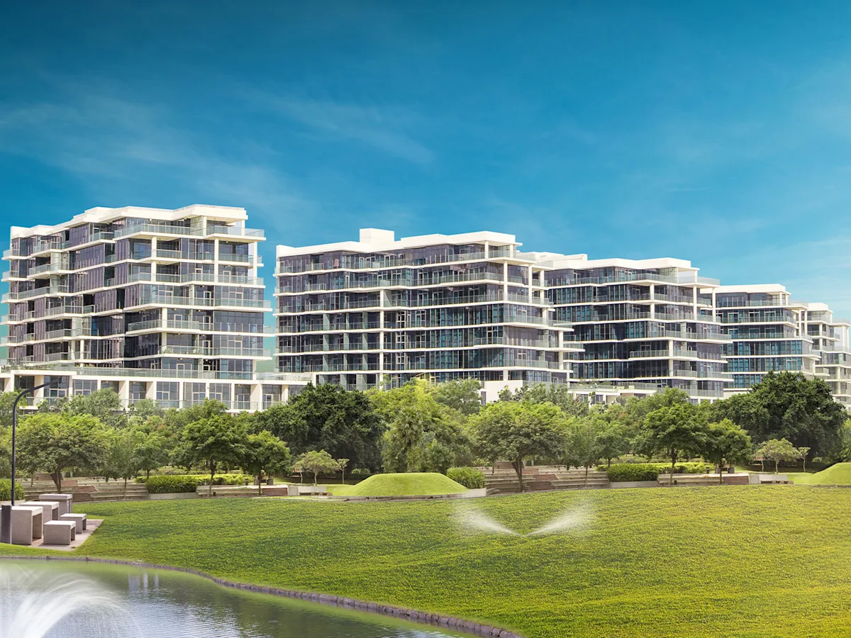 Parka bakan Park View Apartments binası