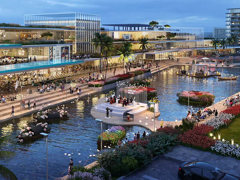 Riverbank Villas'da yüzer sahne