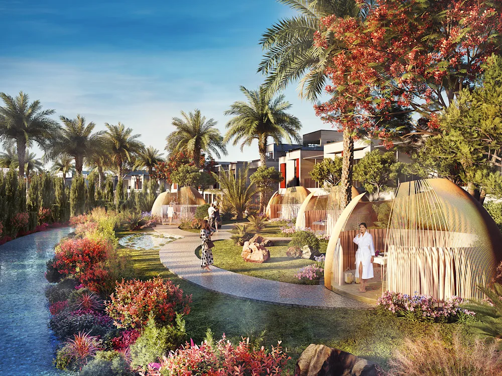 Dubai Investments Park'ta (DIP) Riverbank Villas yaşam alanı