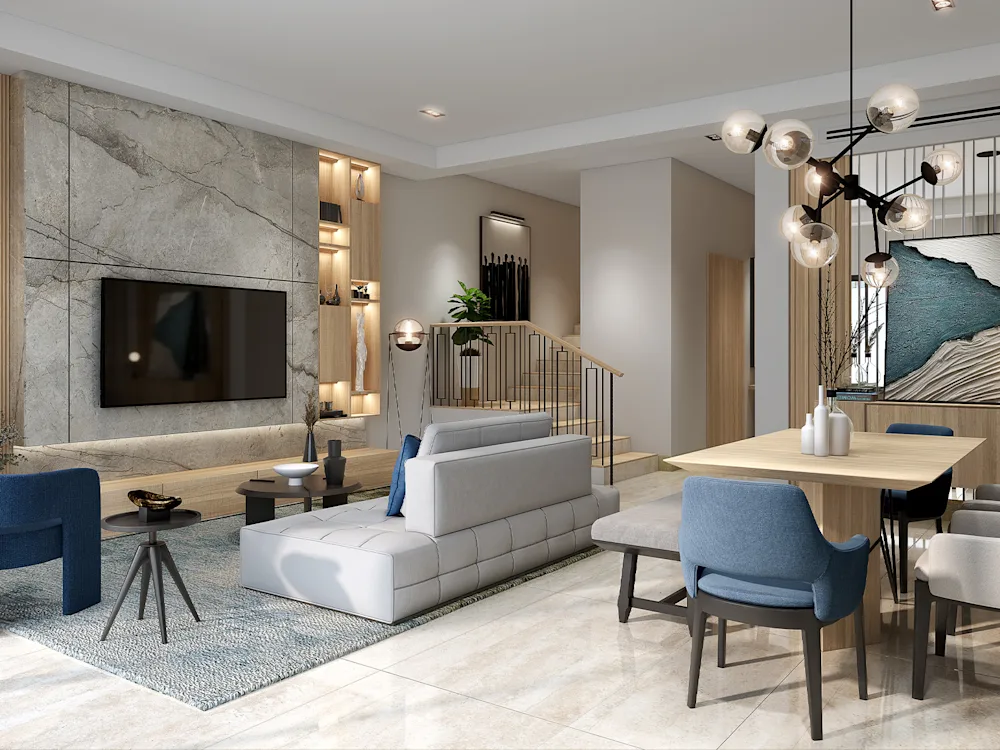 Riverbank Villas'da villa tasarımı