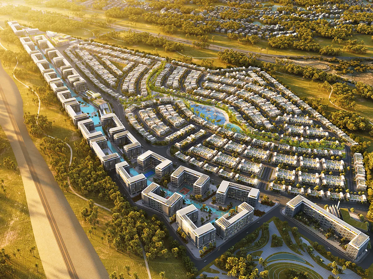 Dubai Investments Park'ta (DIP) nehir kıyısında villalar - Riverbank Villas