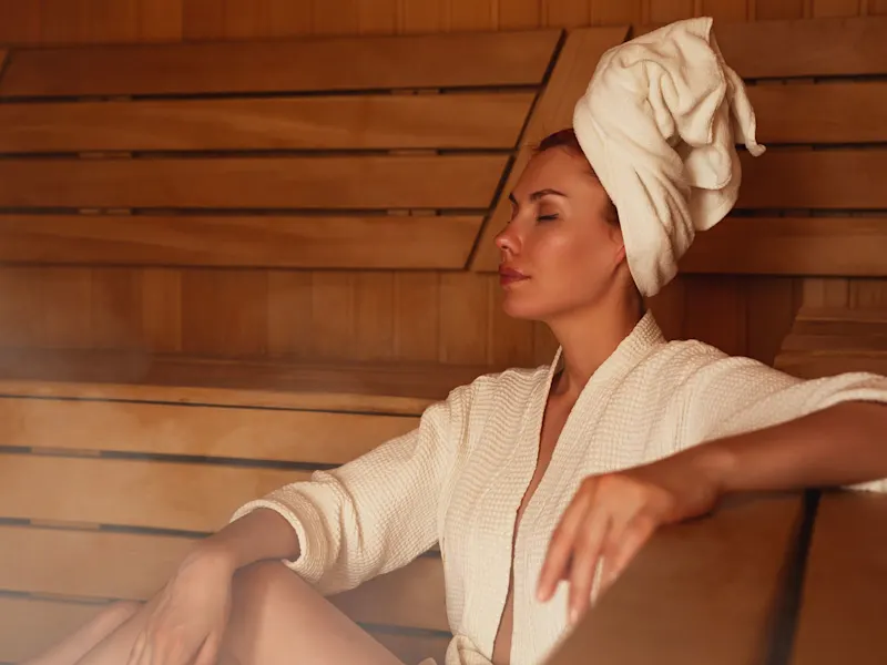 Royal Bay Tower'de buhar odası ve sauna