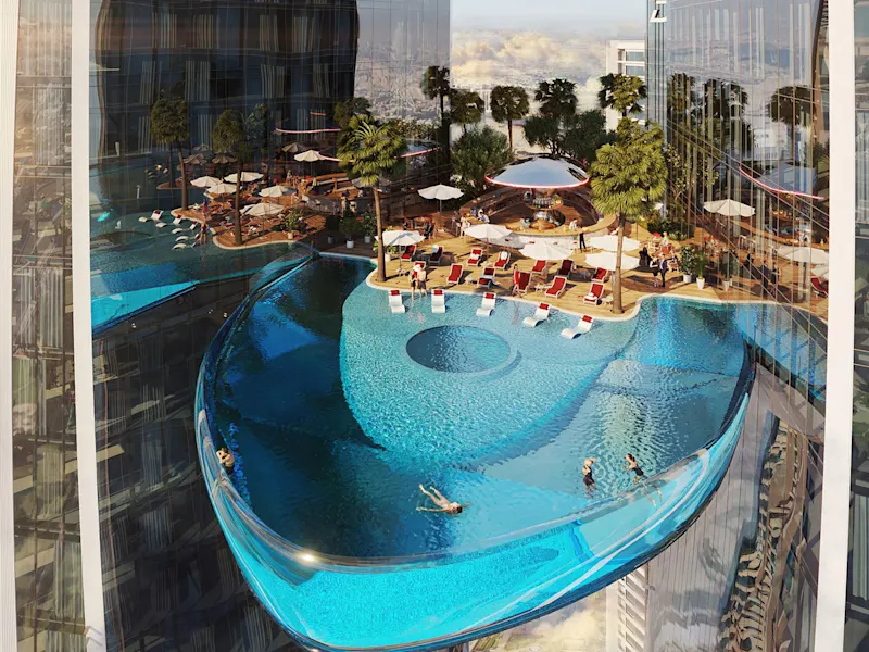 Ruby Tower'da sonsuzluk havuzu