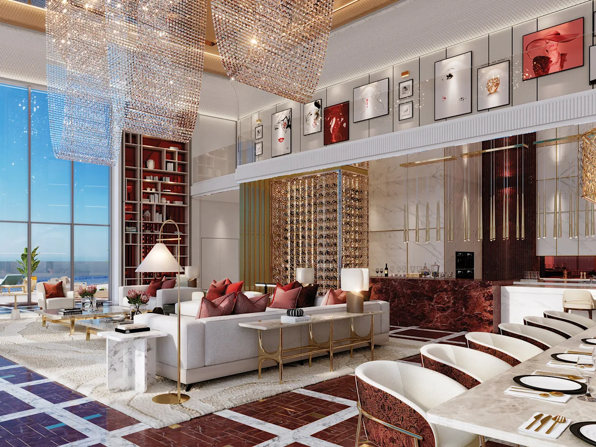 Sheikh Zayed Road üzerindeki Ruby Tower kulesi