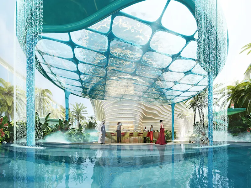 Sky Island'da yağmur odası