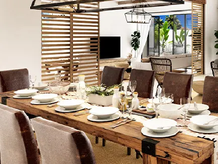 Spanish Coast Villas'da yemek odası