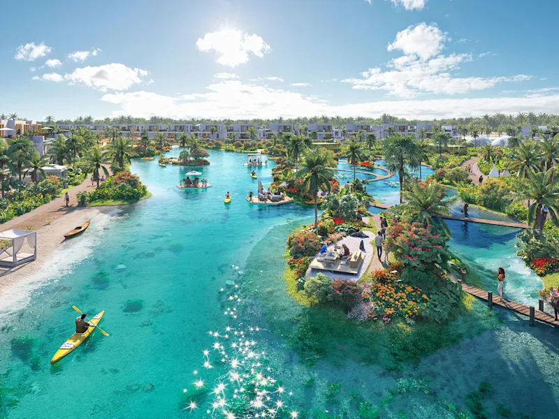 Tropical Islands Villas 2'de göl ve ekolojik park