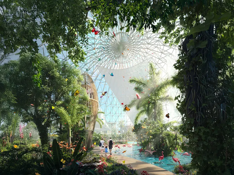 Tropical Islands Villas 2'de botanik bahçe